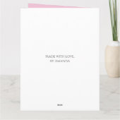 Werden Sie mein Blumenmädchen sein, das Niedliches Karte (Rückseite)