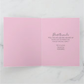 Werden Sie mein Blumenmädchen sein, das rosa Hochz Karte (Innenseite)