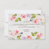 Werden Sie mein Blumenmädchen sein, rustikal, rosa (Rückseite)