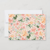 Werden Sie mein Blütenmädchen Frühlingsblütenblüte Einladung (Rückseite)