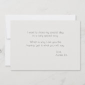 Werden Sie mein Blütenmädchen Honeydew Shimmer sei Einladung (Rückseite)