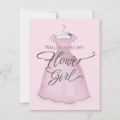 Werden Sie mein Blütenmädchen Niedlich sein Stilvo Karte (Vorderseite)