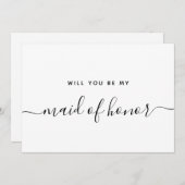 Werden Sie mein Brautparty für Trauzeugin sein? Einladung (Vorne/Hinten)