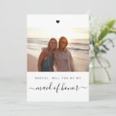 Werden Sie mein Brautparty für Trauzeugin sein? Karte (Stehend Vorderseite)