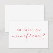 Werden Sie mein Brautparty mit der Trauzeugin-Kart Einladung (Vorne/Hinten)