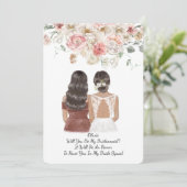 WERDEN SIE MEIN BRIDEMAID-VORSCHLAG SEIN? SAVE THE DATE (Stehend Vorderseite)