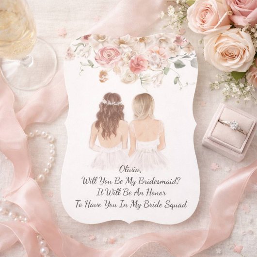 WERDEN SIE MEIN BRIDEMAID-VORSCHLAG SEIN? SAVE THE DATE