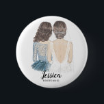 Werden Sie mein Bridesmaid-Abzeichen sein? Button<br><div class="desc">Werden Sie mein Bridesmaid Vorschlag Abzeichen einfach und klassisch. Abzeichen mit Braut und Brautjungfrau. Passen Sie den Namen und die Rolle Ihrer Vorliebe an.</div>