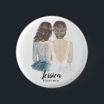 Werden Sie mein Bridesmaid-Abzeichen sein? Button<br><div class="desc">Werden Sie mein Bridesmaid Vorschlag Abzeichen einfach und klassisch. Abzeichen mit Braut und Brautjungfrau. Passen Sie den Namen und die Rolle Ihrer Vorliebe an.</div>