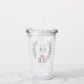 WERDEN SIE MEIN BRIDESMAID ACRYLIC TUMBLER SEIN? ACRYLTRINKBECHER (Rückseite)