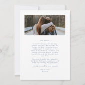 Werden Sie mein Bridesmaid Dusty Blue Foto Modern? (Rückseite)