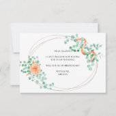 Werden Sie mein Bridesmaid Eukalyptus Peach (Rückseite)