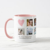 Werden Sie mein Bridesmaid FOTO COLLAGE BESTE FREU Tasse (Links)