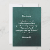 Werden Sie mein Bridesmaid-Glitzer Cali Green sein Einladung (Rückseite)