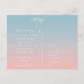 Werden Sie mein Bridesmaid-Löwenpulver blau sein? Einladungspostkarte (Rückseite)