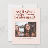 Werden Sie mein Bridesmaid/mein Vorschlag zur Trau Ankündigung (Vorderseite)