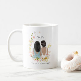 Werden Sie mein Bridesmaid/mein Vorschlag zur Trau Kaffeetasse
