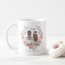 Werden Sie mein Bridesmaid/mein Vorschlag zur Trau Kaffeetasse
