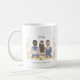 Werden Sie mein Bridesmaid/mein Vorschlag zur Trau Kaffeetasse