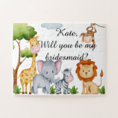 Werden Sie mein Bridesmaid-Puzzle sein, 8 Zoll x 1 Puzzle (Horizontal)