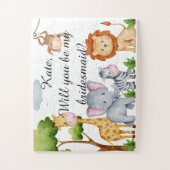 Werden Sie mein Bridesmaid-Puzzle sein, 8 Zoll x 1 Puzzle (Vertikal)