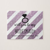 Werden Sie mein Bridesmaid-Puzzle sein - Ihr Ring  Puzzle (Horizontal)