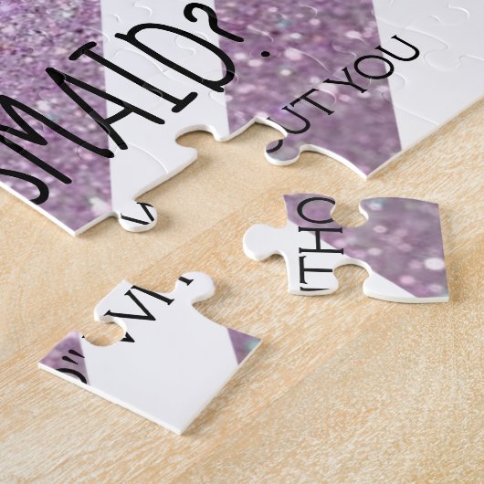 Werden Sie mein Bridesmaid-Puzzle sein - Ihr Ring  Puzzle (Seite)