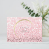 Werden Sie mein Bridesmaid Rose Gold Gold Glitzer? Einladung (Stehend Vorderseite)