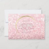 Werden Sie mein Bridesmaid Rose Gold Gold Glitzer? Einladung (Rückseite)
