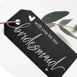 Werden Sie mein Bridesmaid-Tag sein? Geschenkanhänger