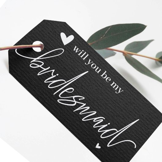 Werden Sie mein Bridesmaid-Tag sein? Geschenkanhänger