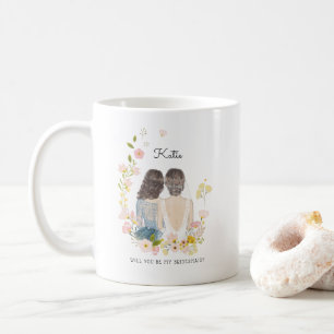 Werden Sie mein Bridesmaid/Trauzeugin-Vorschlag se Kaffeetasse