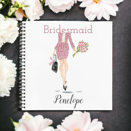 Werden Sie mein Bridesmaid-Vorschlag Fashion Chic  Notizblock