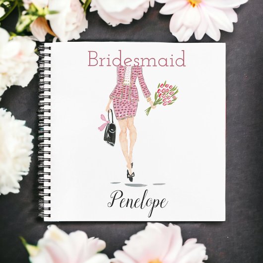 Werden Sie mein Bridesmaid-Vorschlag Fashion Chic  Notizblock