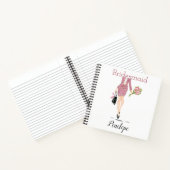 Werden Sie mein Bridesmaid-Vorschlag Fashion Chic  Notizblock (Innenseite)