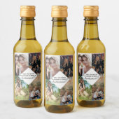 Werden Sie mein Bridesmaid-Vorschlag FotoCollage Weinetikett (Flaschen)