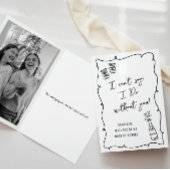 Werden Sie mein...Champagne Doodle Bridal Vorschla Karte