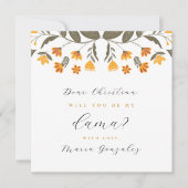 Werden Sie mein Dama Vorschlag Quinceanera Foto? Einladung (Vorderseite)