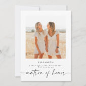 Werden Sie mein Ehrengast-Foto-Vorschlagskarte sei Einladung (Vorderseite)