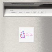 Werden Sie mein Ehrenkleid sein (Kleid)? Magnet (In Situ (Geschirrspüler))