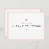 Werden Sie mein Ehrenkollege sein, ein Minimalist Einladung (Vorne/Hinten)