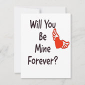 Werden Sie mein ewig sein? Feiertagskarte (Vorderseite)