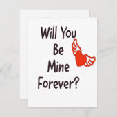 Werden Sie mein ewig sein? Feiertagskarte (Vorne/Hinten)