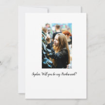 Werden Sie mein Foto Bridesmaid elegante moderne