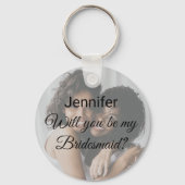 werden Sie mein Foto Button Schlüsselanhänger (Vorderseite)