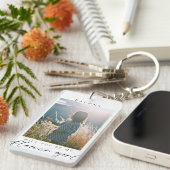 Werden Sie mein Foto-Chic-Gebäck für die Blume Min Schlüsselanhänger (Vorderseite rechts)