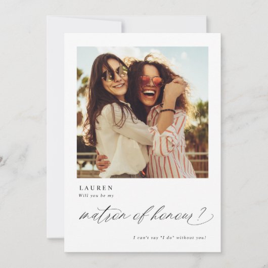 Werden Sie mein Foto für den Ehrvorschlag sein? Einladung (Vorderseite)