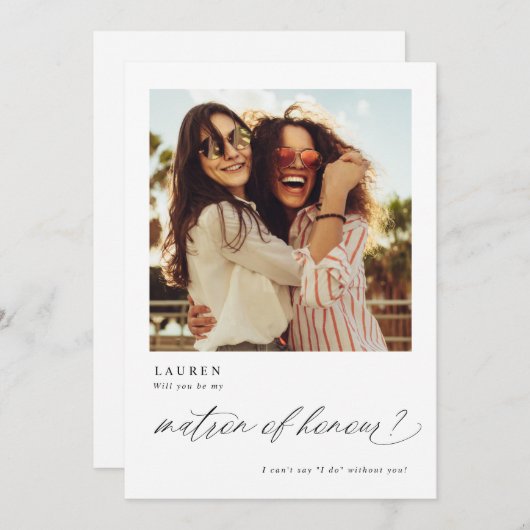 Werden Sie mein Foto für den Ehrvorschlag sein? Einladung (Vorne/Hinten)