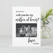 Werden Sie mein Foto für Ehrenvorschläge sein? Einladung (Stehend Vorderseite)