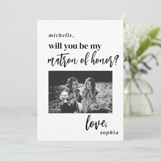 Werden Sie mein Foto für Ehrenvorschläge sein? Einladung (Stehend Vorderseite)